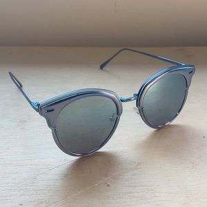 Urban Outfitters Blue Mirrored Sunglasses